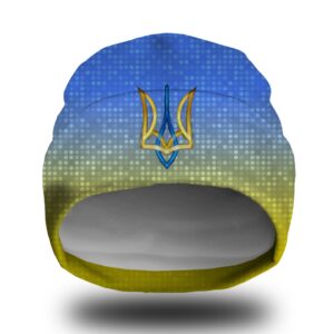 Шапка біні Прапор України тризуб Всі розміри Всі сезони