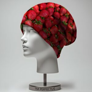 Шапка біні Полуниця ягоди Всі розміри Всі сезони