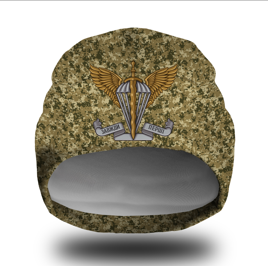 Шапка біні Піксель камуфляж емблема ЗСУ ДШВ Всі розміри Всі сезони