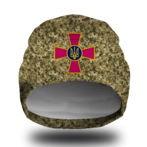 Шапка біні Піксель камуфляж емблема ЗСУ Всі розміри Всі сезони