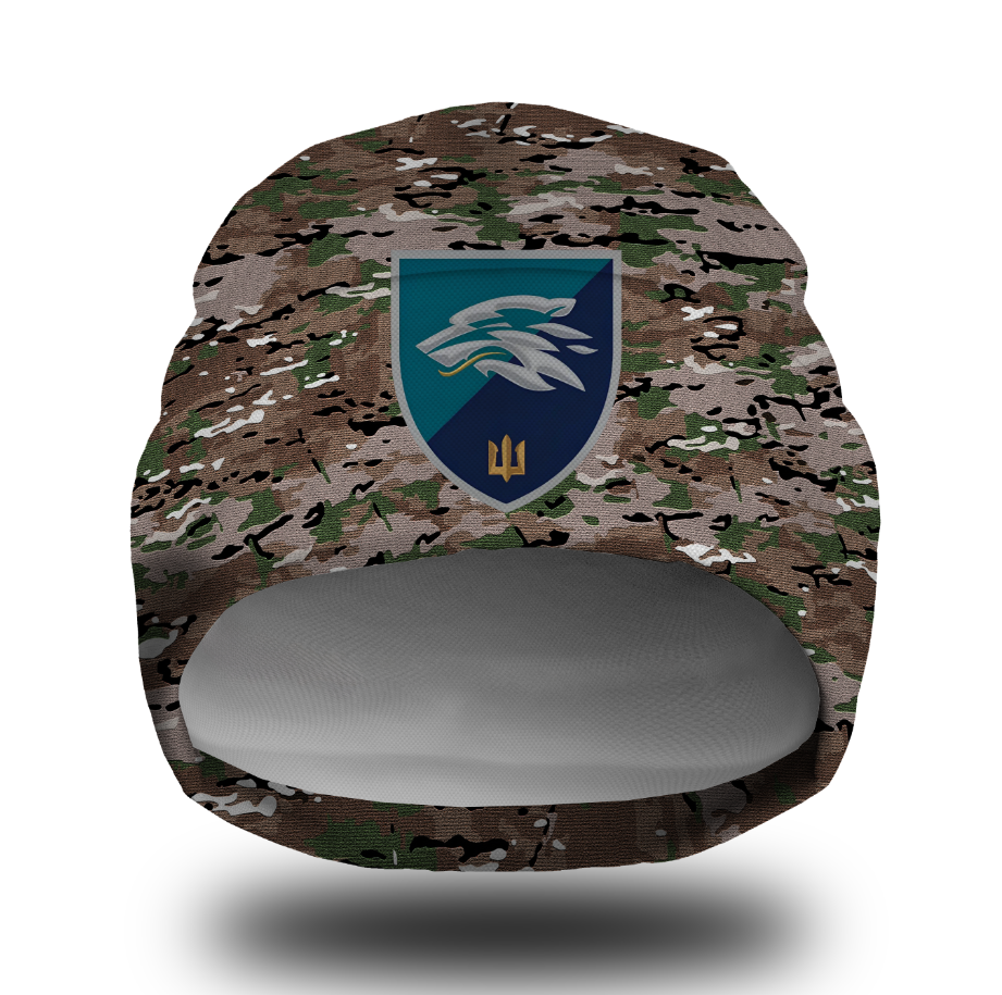 Шапка біні Мультикам камуфляж емблема Морська Піхота ЗСУ 503 ОБМП Всі розміри Всі сезони