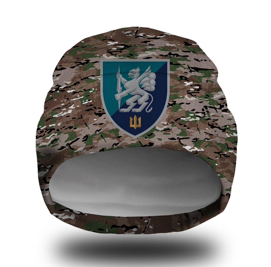 Шапка біні Мультикам камуфляж емблема Морська Піхота ЗСУ 501 ОБМП Всі розміри Всі сезони