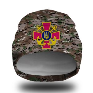 Шапка біні Мультикам камуфляж емблема ВМС ЗСУ 1 Всі розміри Всі сезони
