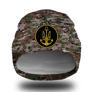 Шапка біні Мультикам камуфляж емблема ВМС ЗСУ Всі розміри Всі сезони