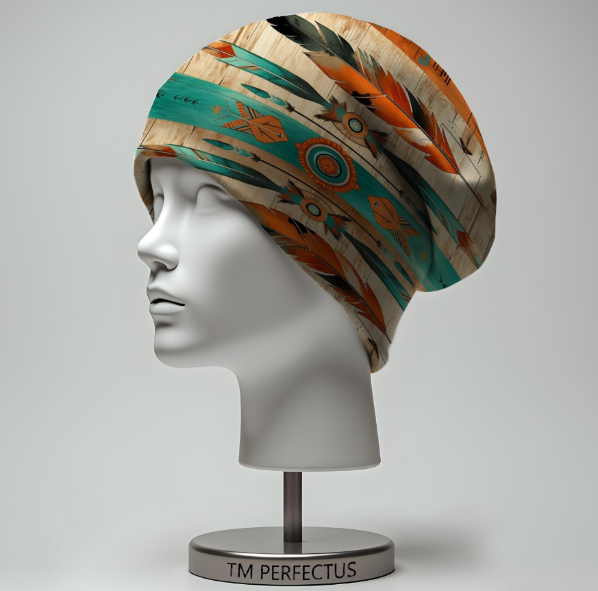 Шапка біні Індіанський орнамент візерунки Всі розміри Всі сезони