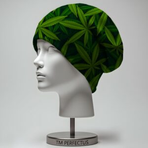 Шапка біні З листям веселої рослини растаман 1 Всі розміри Всі сезони