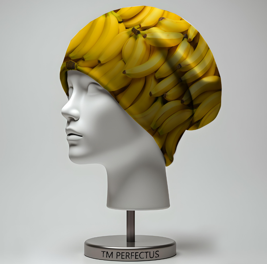 Шапка біні З бананами фрукти Всі розміри Всі сезони