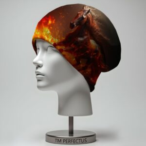 Шапка біні Вогняний кінь Всі розміри Всі сезони