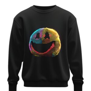 Світшот Яскравий піксельний смайлик оверсайз унісекс ВСІ розміри Преміум тканина