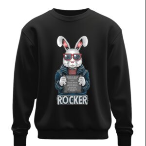 Світшот Кролик рокер мульт смішний крутий оверсайз унісекс ВСІ розміри Преміум тканина