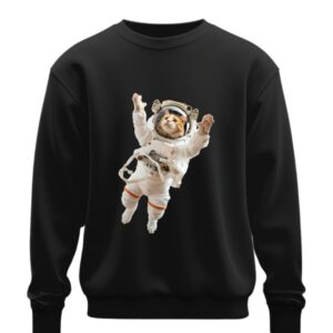 Світшот Кіт космонавт оверсайз унісекс ВСІ розміри Преміум тканина