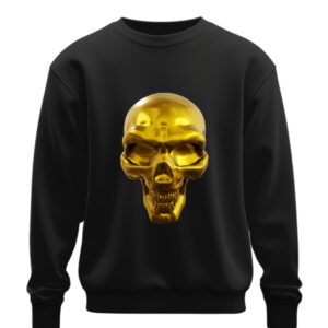 Світшот Золотий череп демон готика оверсайз унісекс ВСІ розміри Преміум тканина