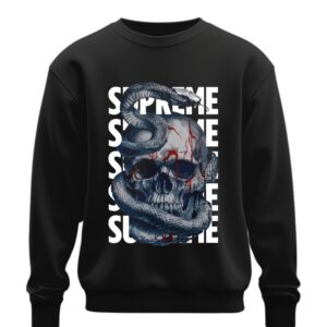 Світшот Готика череп змія оверсайз унісекс ВСІ розміри Преміум тканина