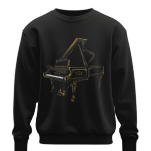Світшот Вінтажний рояль музичний оверсайз унісекс ВСІ розміри Преміум тканина