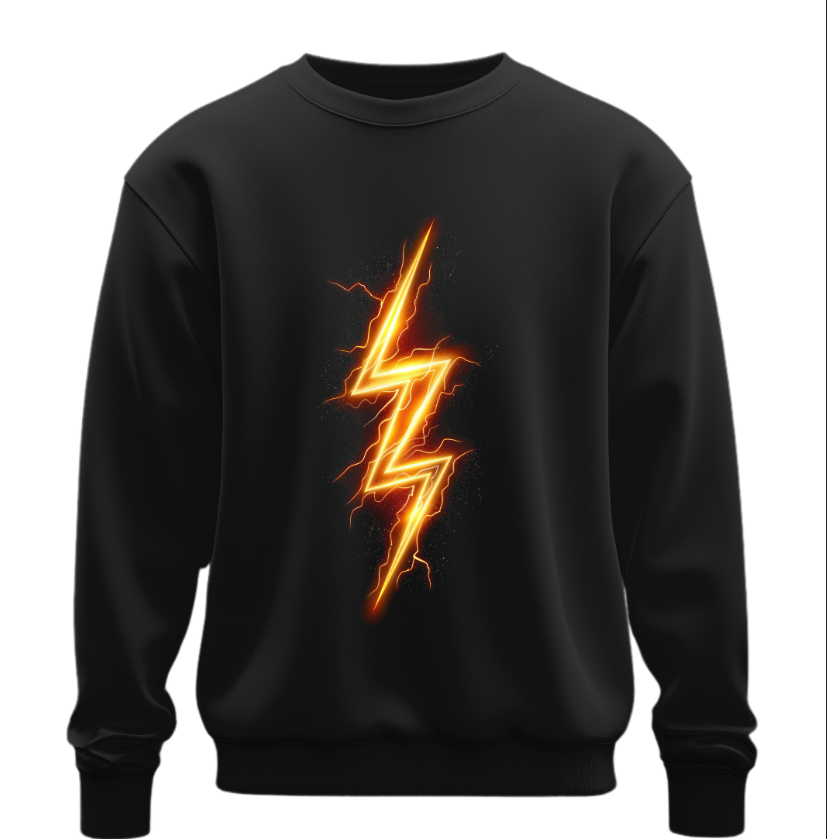 Світшот Блискавка знак оверсайз унісекс ВСІ розміри Преміум тканина