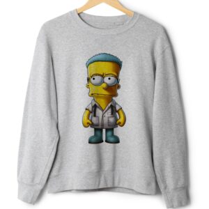 Світшот Барт Сімпсон лікар оверсайз унісекс ВСІ розміри Преміум тканина