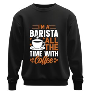 Світшот Бариста кава прикольні написи 1 оверсайз унісекс ВСІ розміри Преміум тканина