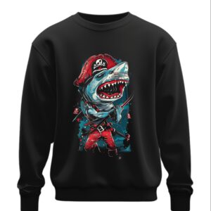 Світшот Акула пірат мульт оверсайз унісекс ВСІ розміри Преміум тканина