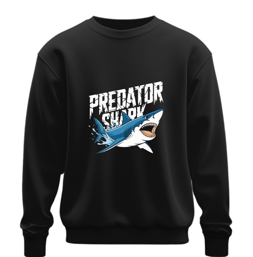 Світшот Акула напис хижак оверсайз унісекс ВСІ розміри Преміум тканина