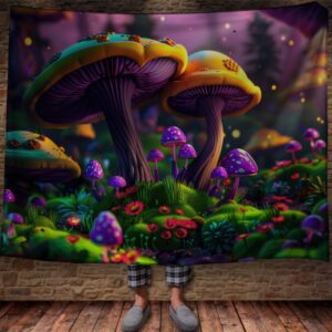 Плед Яскраві казкові гриби 150х200 см