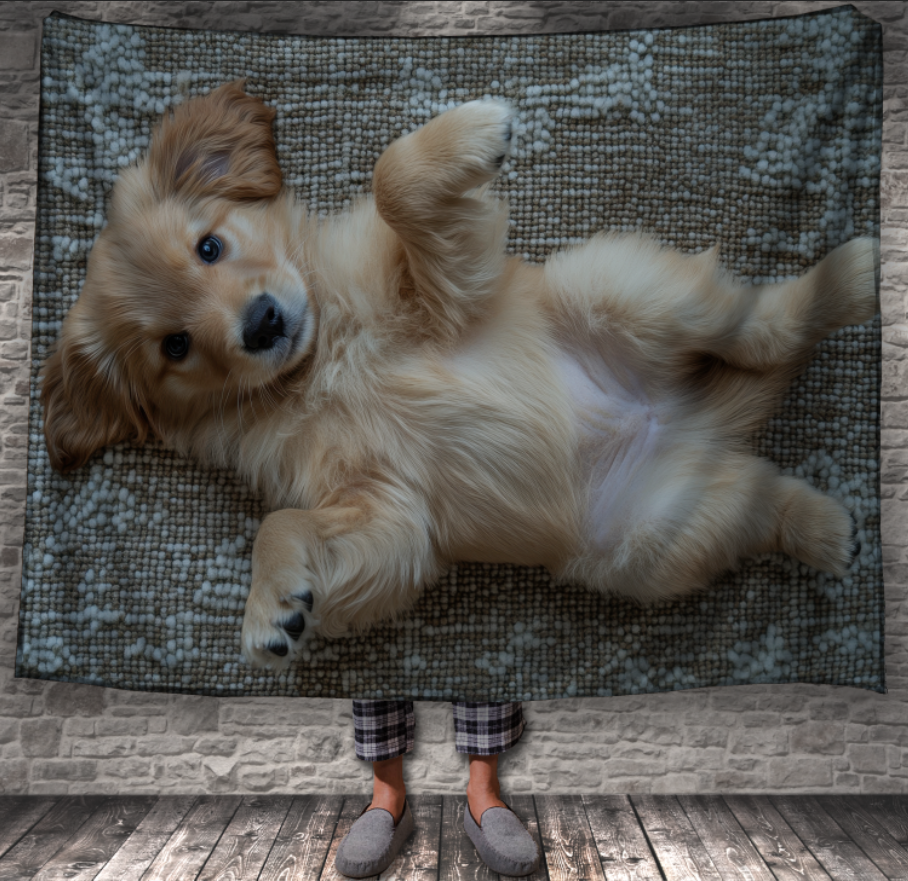 Плед Цуценя маленький песик собака 150х200 см