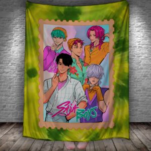 Плед Хантрікс Huntrix Аніме Кейпоп мисливиці на демонів 24 150х200 см