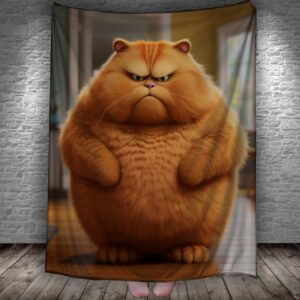 Плед Товстий прикольний рудий кіт 150х200 см