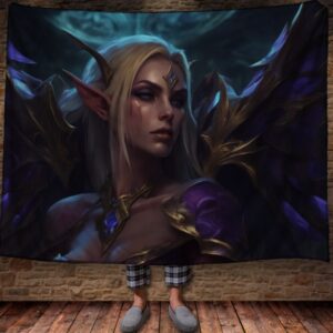 Плед Blood Elf Warloc темний ельф Варкрафт 150х200 см