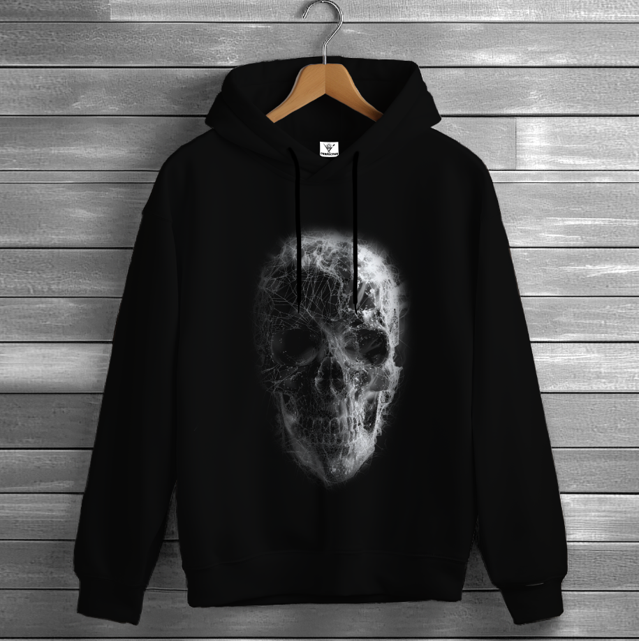 Толстовка Череп готика павутиння оверсайз унісекс худі ВСІ розміри Преміум тканина