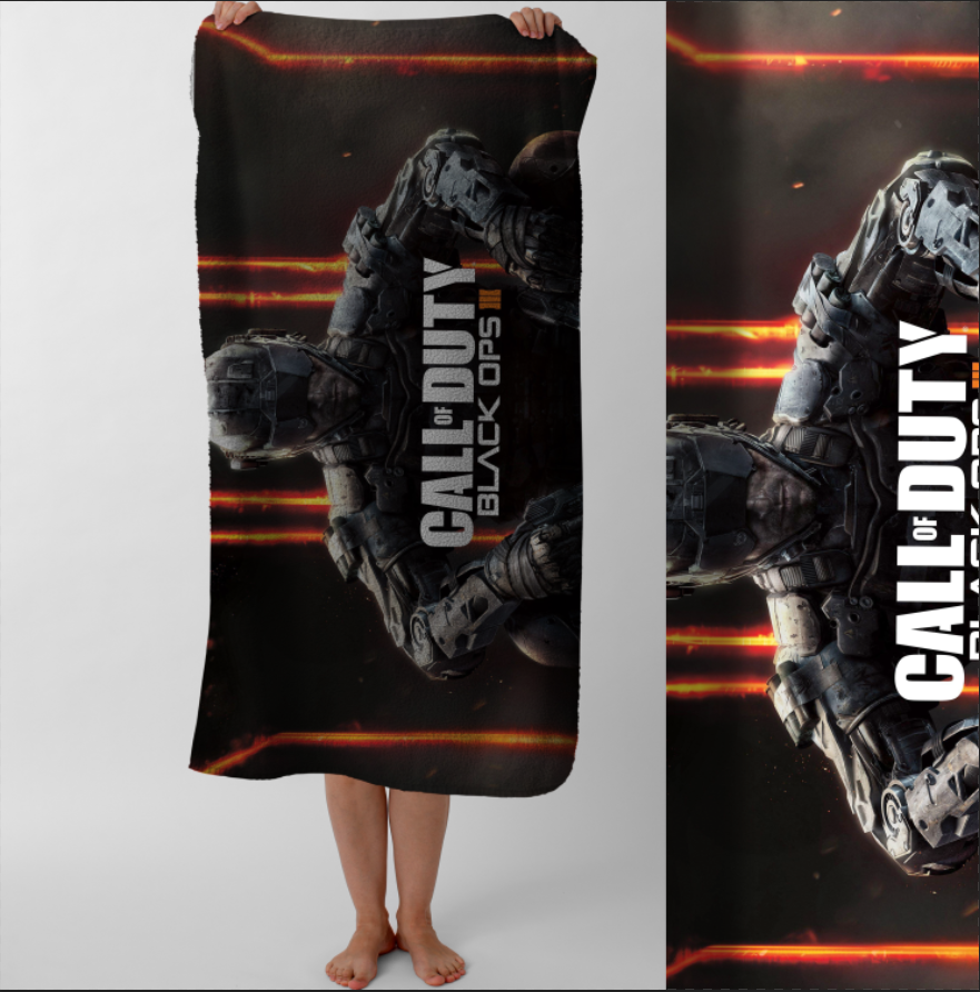 Рушник Call of Duty колда емблема гра заставка  пляжний з принтом ВСІ розміри