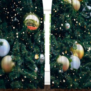 Штори Ялинкові іграшки ялинка 4 Новорічні Різдвяні святковий декор