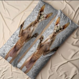 Дакімакура подушка обіймашка Лиса кішка сфінкс 40х100 см.