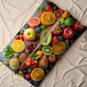 Дакімакура podушка обіймашка З фруктами асорті 1 40х100 см.