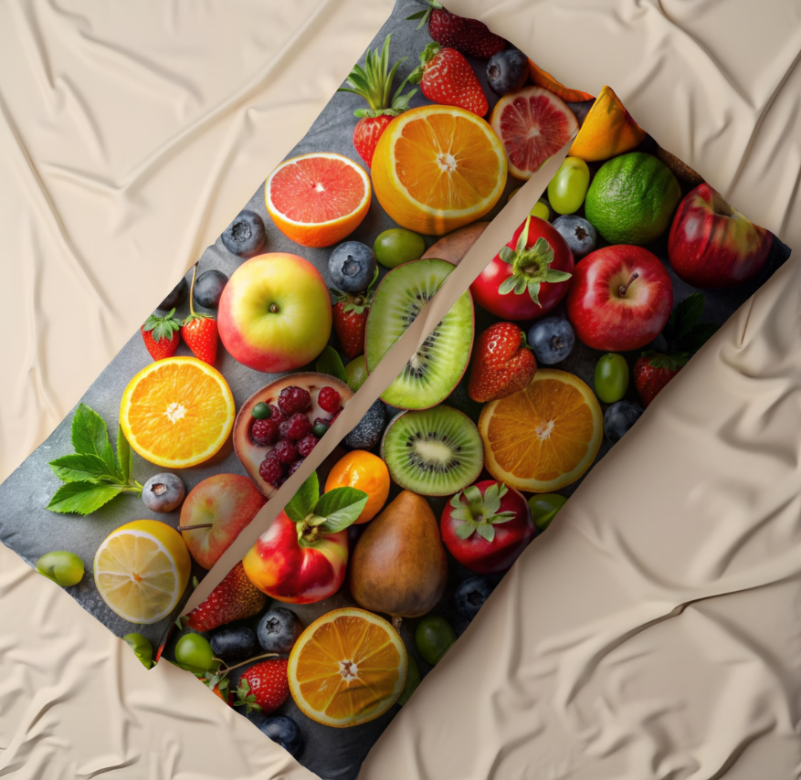 Дакімакура podушка обіймашка З фруктами асорті 1 40х100 см.