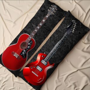 Дакімакура подушка обіймашка Гітари музичні інструменти музика 40х100 см.