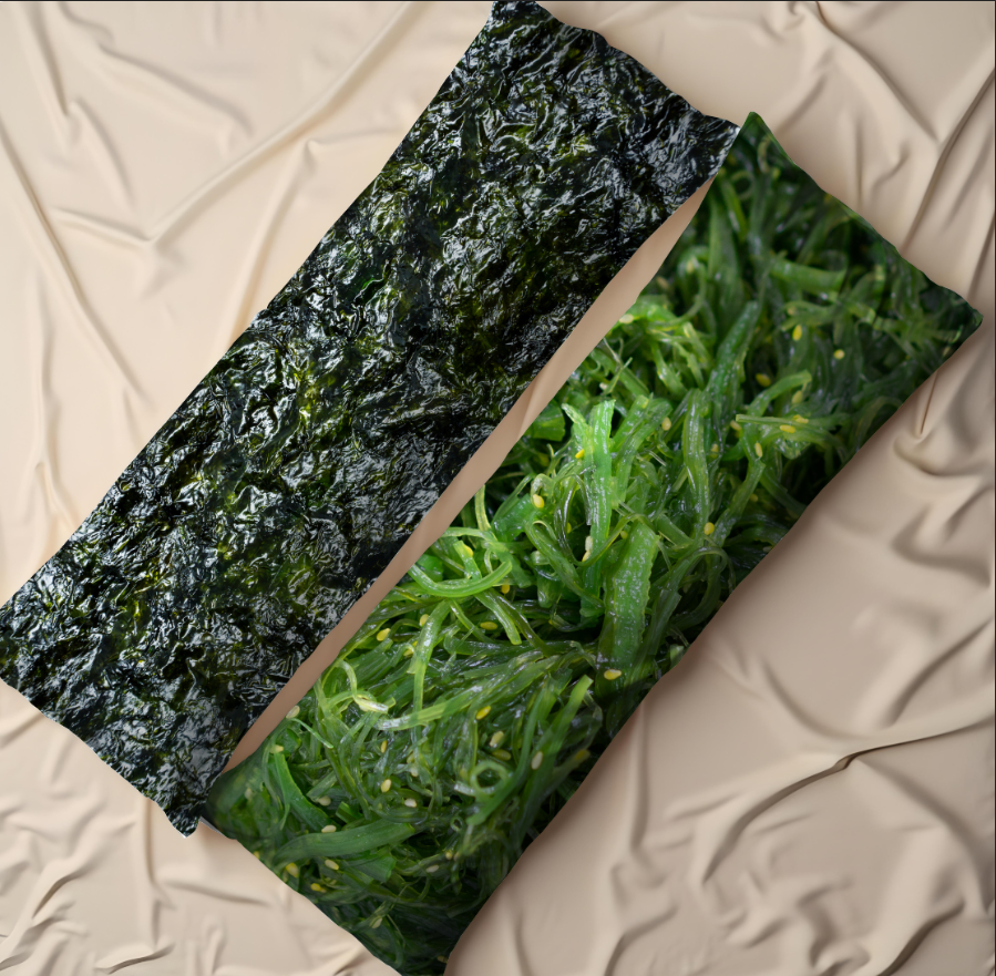 Дакімакура подушка обіймашка Водорості норі суші чука 40х100 см.