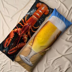 Дакімакура подушка обіймашка Варені раки з пивом лобстер 1 40х100 см.