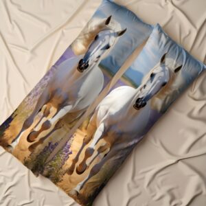 Дакімакура подушка обіймашка Білий кінь 40х100 см.