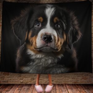 Плед "Цуценя бернського зенненхунда тварина собака" 150х200 см