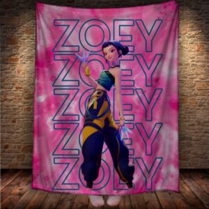 Плед "Хантрікс Huntrix аніме кейпоп мисливиці на демонів 5885" 150х200 см