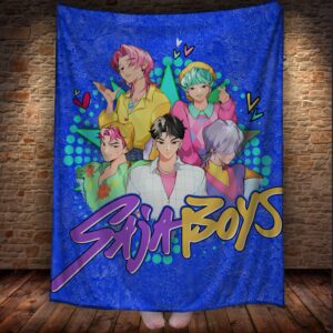 Плед "Хантрікс Huntrix аніме кейпоп мисливиці на демонів 088" 150х200 см