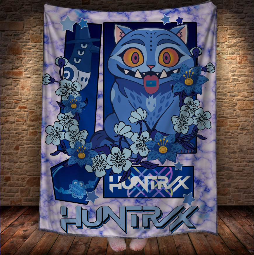 Плед "Хантрікс Huntrix аніме кейпоп мисливиці на демонів 03" 150х200 см