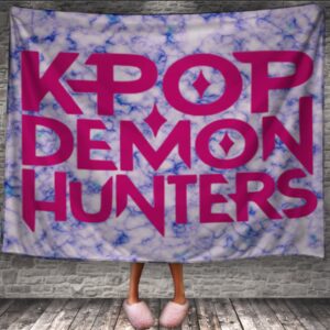 Плед "Хантрікс Huntrix аніме кейпоп мисливиці на демонів" 150х200 см