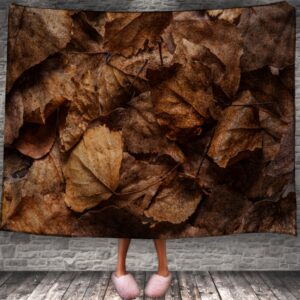 Плед "Сухе жовте кленове листя осінь 4" 150х200 см