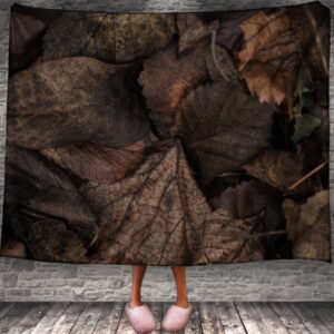 Плед "Сухе жовте кленове листя осінь 133" 150х200 см