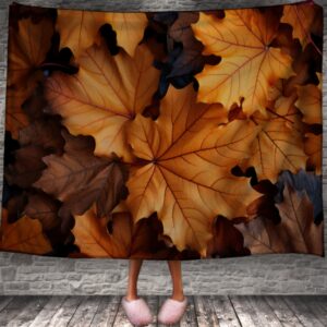 Плед "Сухе жовте кленове листя осінь 1" 150х200 см