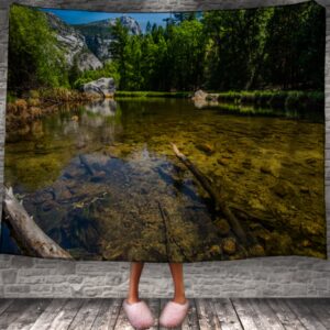 Плед "Природа пейзаж ліс дерева озеро 3" 150х200 см