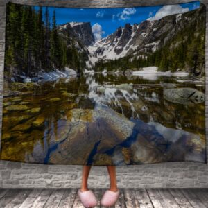 Плед "Природа пейзаж гори ліс" 150х200 см