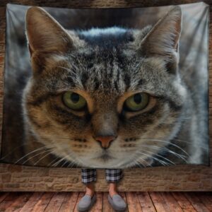 Плед "Погляд кота велика морда" 150х200 см