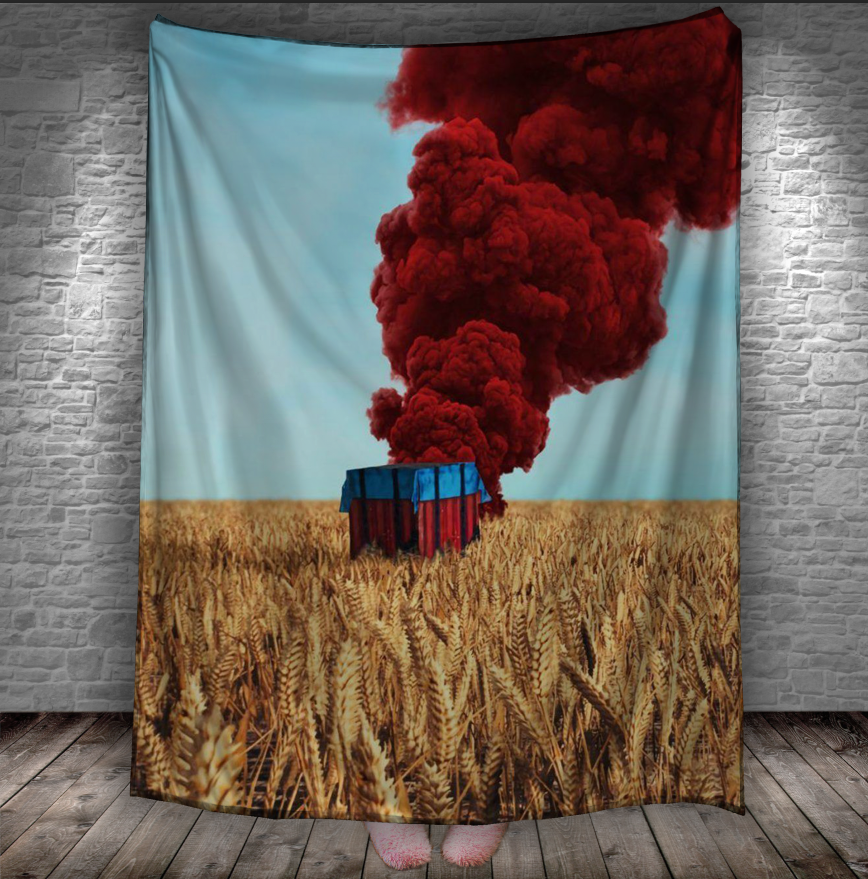 Плед "Пабг гра пшеничне поле" 150х200 см